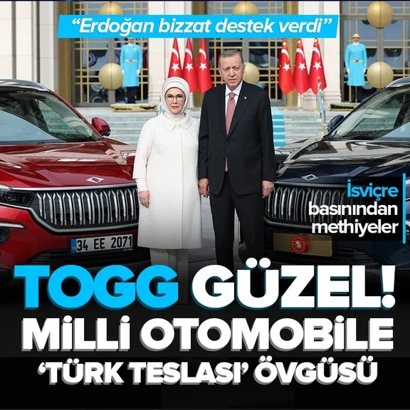 İsviçre Blick gazetesinden yerli ve milli gurur Togg’a methiyeler: Türk Teslası |  Cumhurbaşkanı Erdoğan bizzat destek oldu