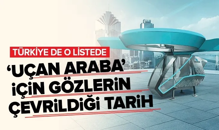 Uçan araba yarışına Türkiye de Cezeri ile katıldı