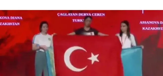 Derya Ceren Çağlayan yürekleri fethetti! Türk bayrağıyla gereken yanıtı verdi