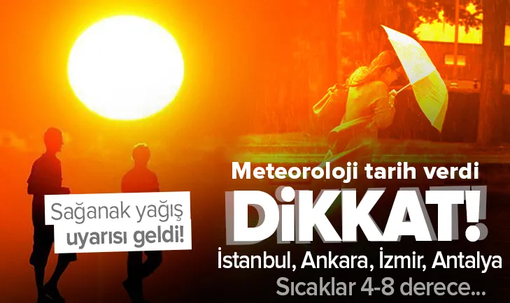 Meteorolojiden uyarı! Sıcaklar 4-8 derece...