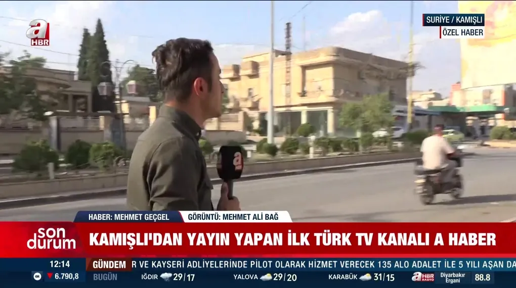 Kamışlı'dan ilk yayın A Haber'de