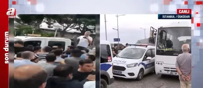 Üsküdar’da zabıtalar arasında gerginlik! İBB zabıtaları Üsküdar Belediyesi zabıtalarına saldırdı