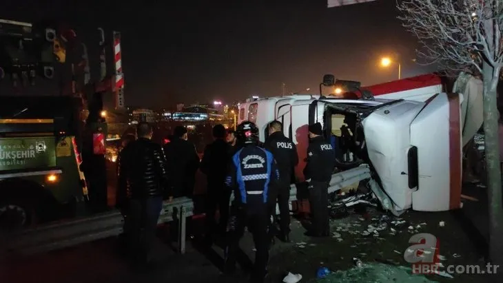 İstanbul’da korkunç kaza! Bağcılar’da TIR devrildi