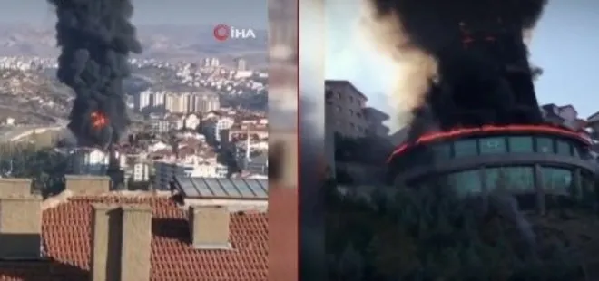 Son dakika: Ankara Mamak’ta Gökbilim Merkezi’nde yangın