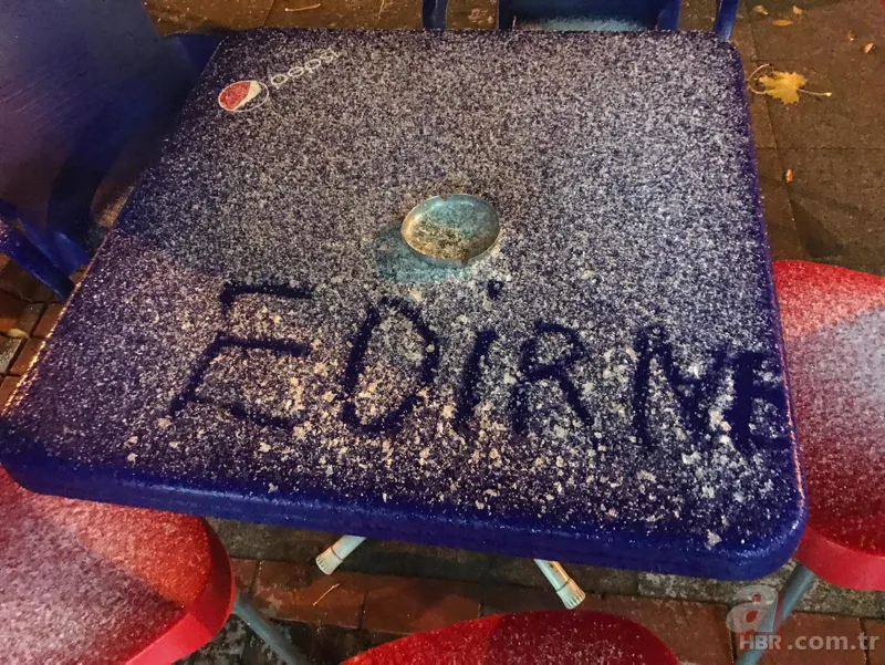 Kar yağışı yurda giriş yaptı! Edirne'de kar yağışı başladı... 1