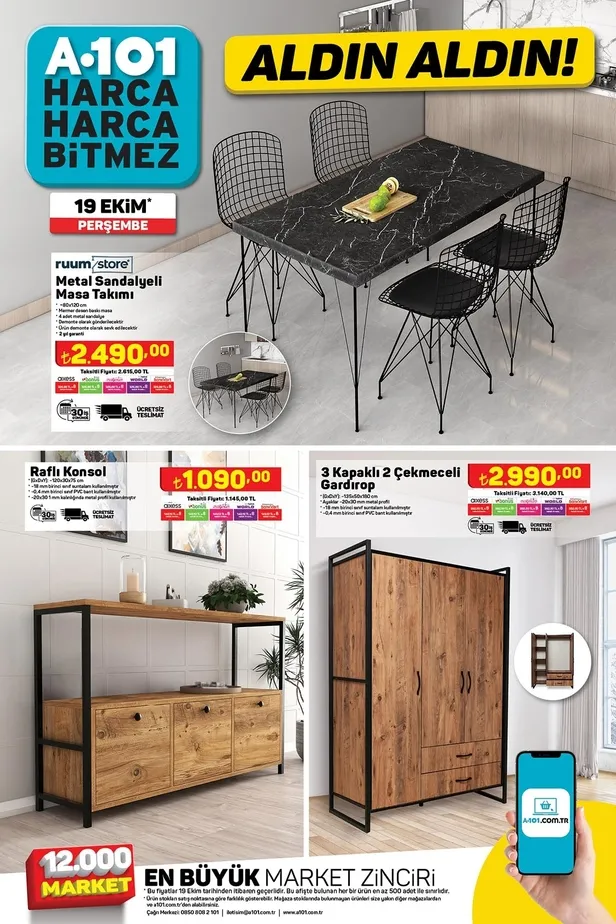 20 Ekim A101 aktüel ürünler kataloğu yayınladı! A101’de sıvı yağı 179 TL’ye, fön makinesi 349 TL’ye, sürahi 34,90 TL’ye, kitaplık 590 TL’ye satışa sunuluyor. - 6