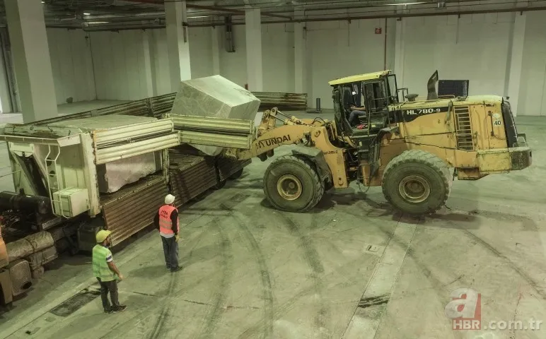 Bursa'da fuarda sergilenecek mermerler yaklaşık bin 300 TIR'la taşındı 12