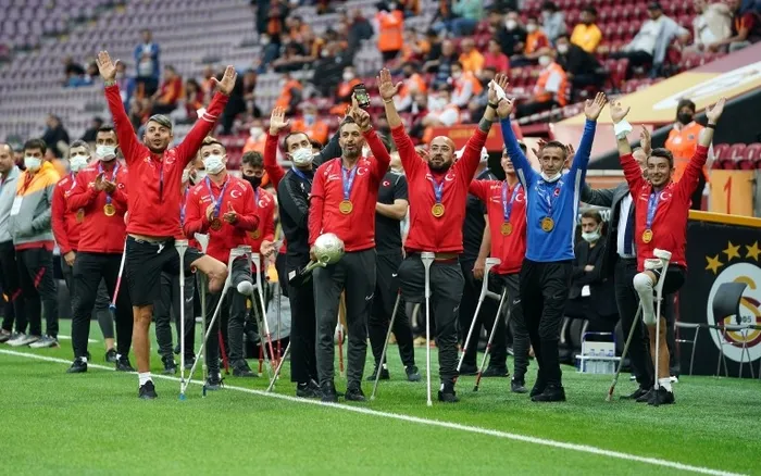 Şampiyon Ampute Futbol Milli Takımı Galatasaray - Göztepe maçında