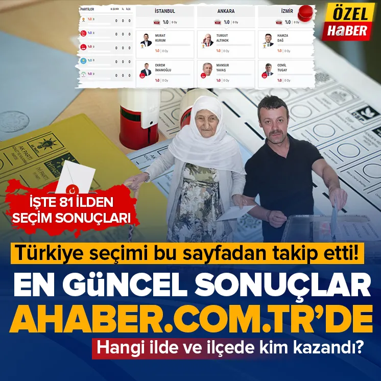 En güncel seçim bilgileri ahaber.com.tr’de!