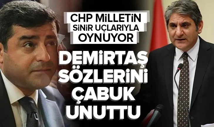 CHP’li Aykut Erdoğdu Selahattin Demirtaş sözleri sonrası geri adım attı