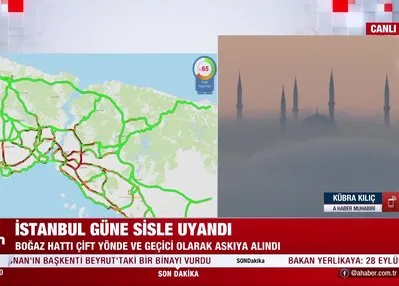 İstanbul güne sisle uyandı