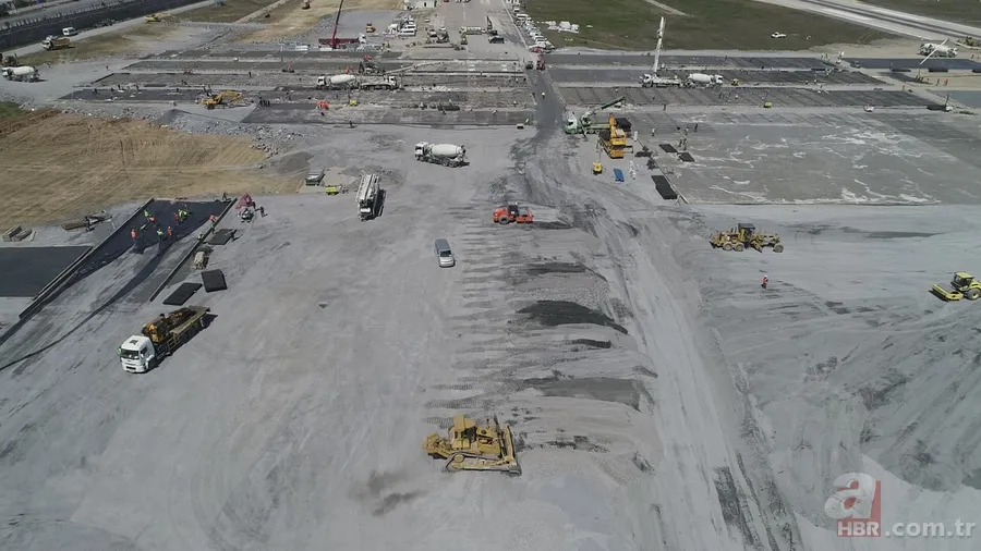 Atatürk Havalimanı'na yapılan hastane inşaatında son durum: Zemine beton dökümü başlandı 7