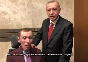 Başkan Erdoğan, DMD hastası gençle görüştü