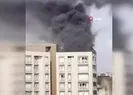 15 katlı bir binada yangın