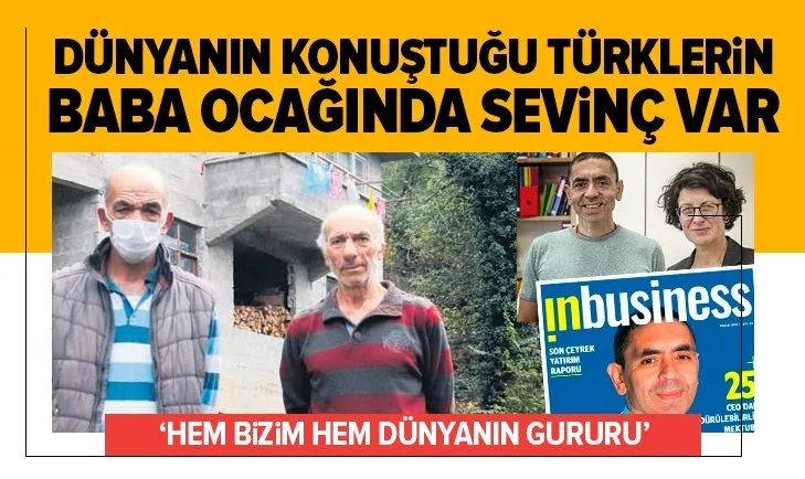 Uğur Şahin ve Özlem Türeci’nin baba ocağında gurur var!