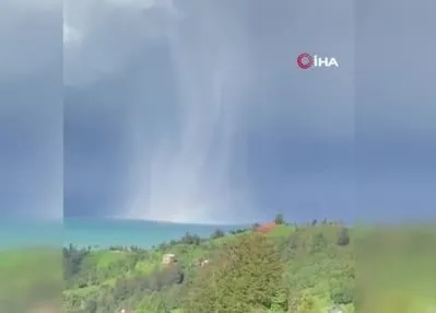 Rize’yi önce fırtına sonra doldu vurdu