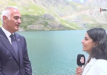Kültür ve Turizm Bakanı Mehmet Nuri Ersoy A Haber'de! Cilo Dağları'nda terör sustu turizm konuştu