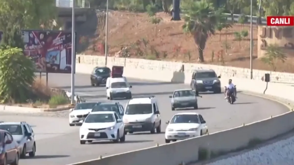 Lübnanlıların İsrail soykırımından kaçışı A Haber'de!