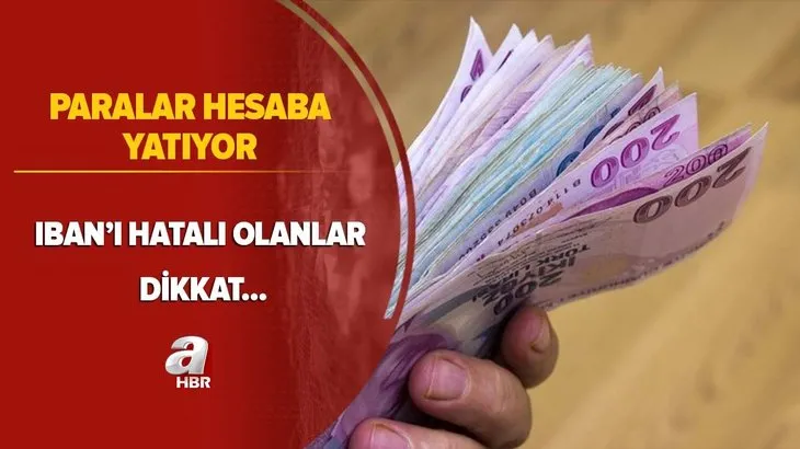 Paralar hesaba yatıyor! IBAN'ı hatalı olanlar dikkat! Tarih netleşti...