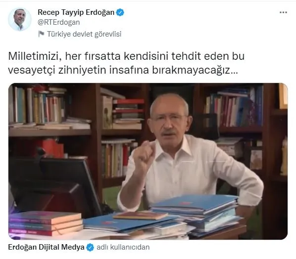 Başkan Erdoğan, Kılıçdaroğlu’nun günah galerisini paylaştı: Milletimizi bu vesayetçi zihniyetin insafına bırakmayacağız
