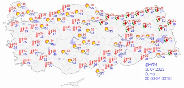1626365465038.png Meteoroloji Genel Müdürlüğünden son dakika Kurban Bayramı uyarısı! İstanbul Ankara İzmir hava durumu - 4