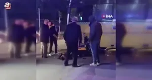 Otobüs ile motosiklet çarpıştı