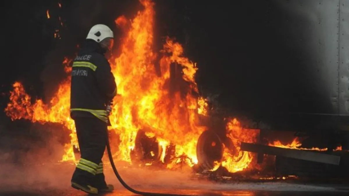 Adana'da korkutan TIR yangını! Alevler ormanlık alana sıçradı