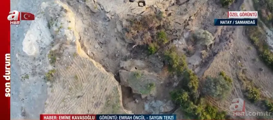 Samandağ'da deprem sonrası dev yarıklar oluştu! İşte A Haber’in özel görüntüleri 19