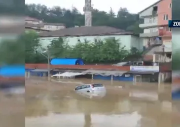 Zonguldak'ta sağanak sonrası sel
