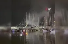 Bodrum Marina’da hortum paniği!