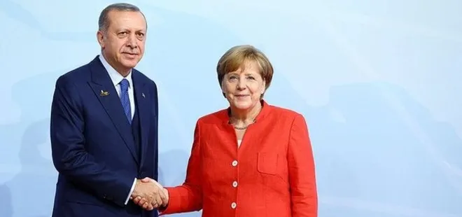 Başkan Erdoğan, Merkel ile görüştü
