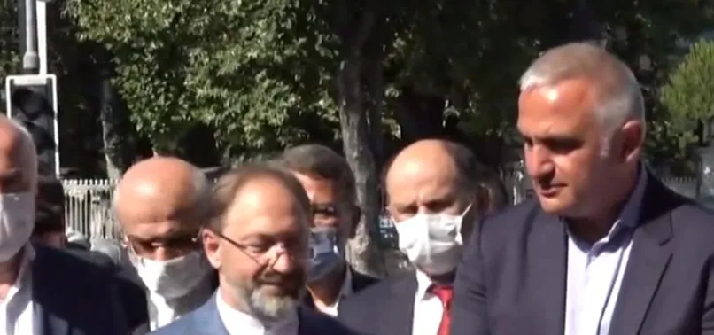 Kültür ve Turizm Bakanı Ersoy ile Ali Erbaş'tan Ayasofya Camii açıklaması