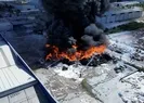 Geri dönüşüm fabrikasında yangın! Dumanlar...