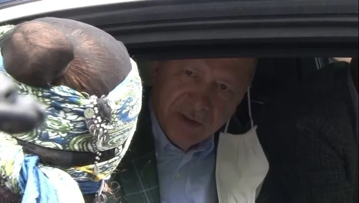 Başkan Erdoğan’dan Ayder Yaylası’nda güzel sürpriz: Arabası ile durunca çok heyecanlandım