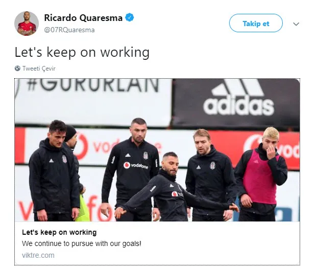 Quaresma kalacağını açıkladı