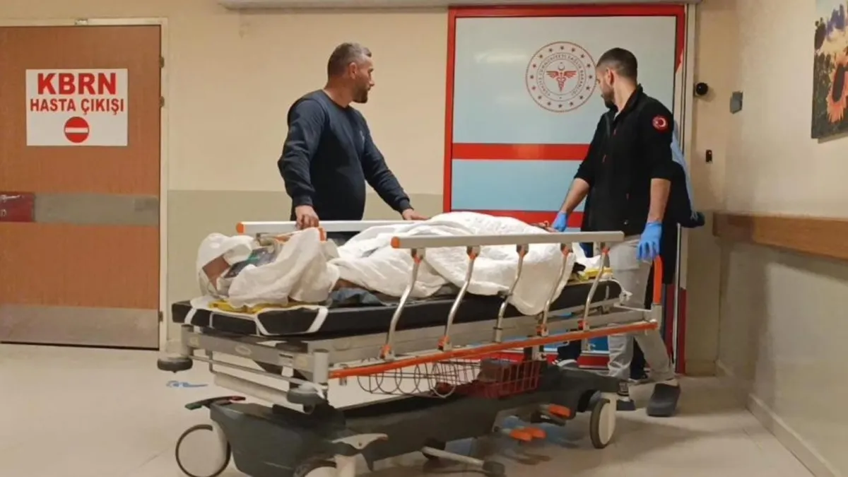 Bursa'da elektrik direğinden düşen 2 tekniker yaralandı