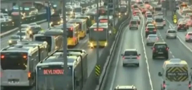 İstanbul’da sabah trafiği! İşte trafik yoğunluk haritasında son durum