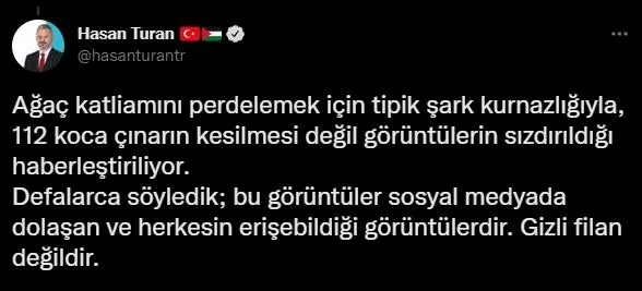 112 tarihi ağacı bir gecede kesen CHP'li İBB Başkanı Ekrem İmamoğlu görüntülerin yayınlanmasından rahatsız! - 2
