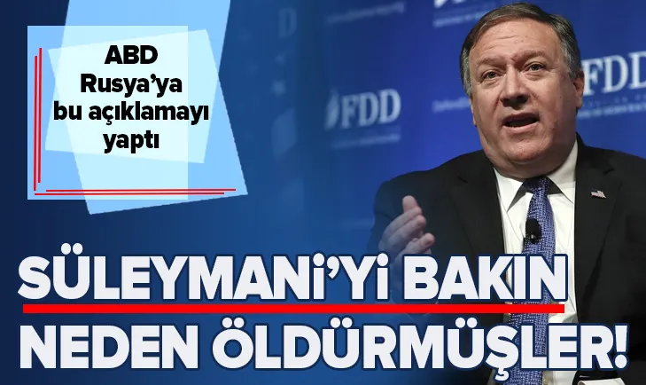 Son dakika: Pompeodan Lavrova ilginç Süleymani açıklaması: Savunma amaçlı bir hamle