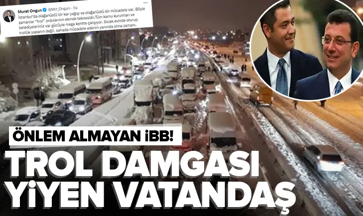 Önlem almayan İBB vatandaşları trollükle suçladı