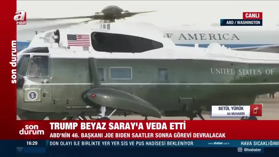 Trump’tan Beyaz Saray’a sessiz veda!