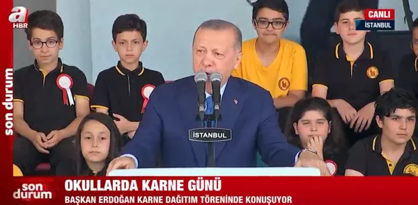 Son dakika: Başkan Erdoğan’dan 2021-2022 Eğitim Öğretim Yılı Karne Dağıtım Töreni’nde önemli açıklamalar