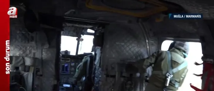 A Haber uçan kale Chinook’ta! Alevlere 10 ton su atan Chinook helikopteri görevde