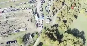 Paramotor uçuşu ilgi ile izlendi