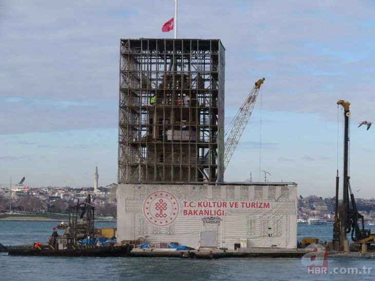 İstanbul Boğazı’nın sembolü Kız Kulesi! İşte restorasyondaki son durum