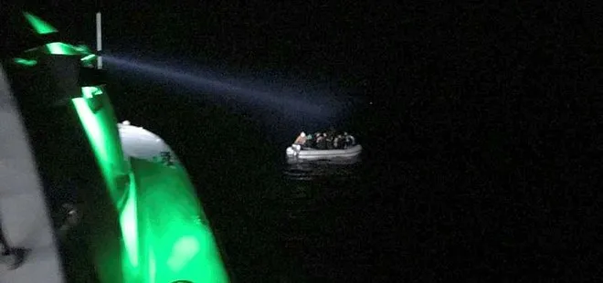 Marmaris'te 28 kaçak göçmen Türkiye tarafından kurtarıldı