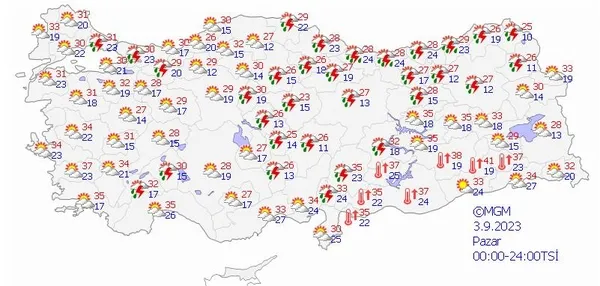 HAVA DURUMU | Meteoroloji müjdeyi sonunda verdi! Beklenen yağış çok kuvvetli geliyor! İstanbul ve Karadeniz... | 1-5 Eylül 2023 - 13