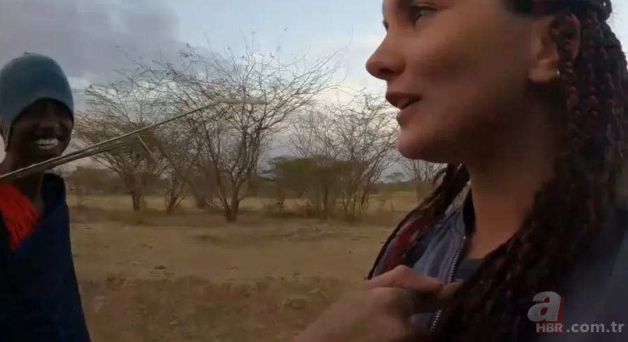 YouTuber Nurgül Türk'e Afrika’da kabileden taciz! "Kaç kız kaç!" 2