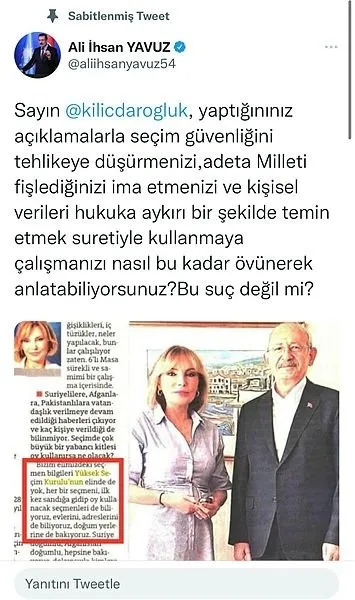 Başkan Erdoğan’dan Bizdeki seçmen bilgileri YSK’da yok diyen Kemal Kılıçdaroğlu’na sert tepki: Hayatı yalan! Bu adama bedel ödetmeli