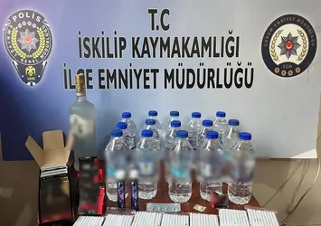 Çorum'da kaçak alkol operasyonu: 1 gözaltı